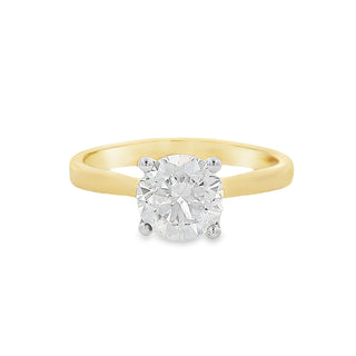 1.03ct E VS2 Brilliant Cut Solitaire Diamond Ring in 18ct Yellow Gold