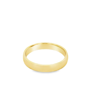 18ct Yellow Gold Gents 4mm Plain Wedding Ring