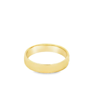 18ct Yellow Gold Gents 5mm Plain Wedding Ring