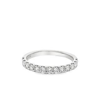 0.55ct Brilliant Cut Castelle Set Diamond Wedding Ring in 18ct White Gold