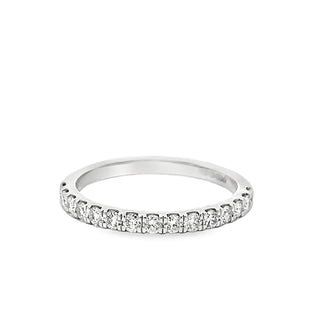 0.30ct Brilliant Cut Castelle Set Diamond Wedding Ring in 18ct White Gold