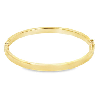 9ct Yellow Gold Flat Polished Bangle