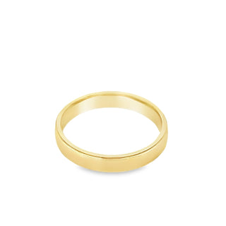 9ct Yellow Gold Gents 4mm Edged Wedding Ring