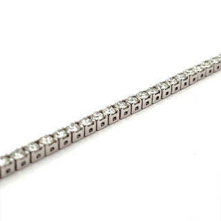 4.85ct Diamond Line Bracelet in 18ct White Gold