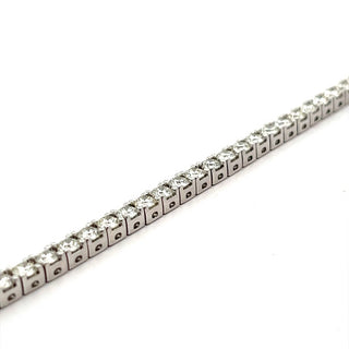 5.88ct Diamond Line Bracelet in 18ct White Gold