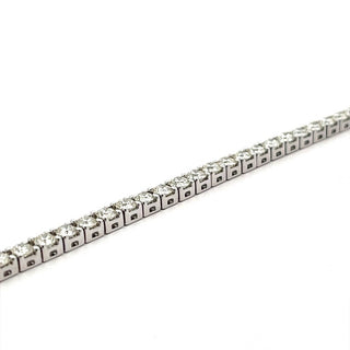 7.60ct Diamond Line Bracelet in 18ct White Gold