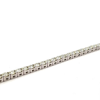 11.25ct Diamond Line Bracelet in 18ct White Gold