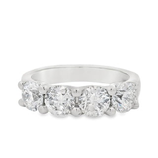 2.00ct Four Stone Round Brilliant Cut Diamond Eternity Ring in 18ct White Gold