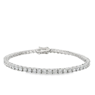 Cubic Zirconia Tennis Bracelet in Silver