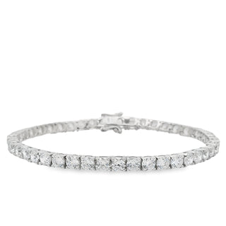 Cubic Zirconia Tennis Bracelet in Silver