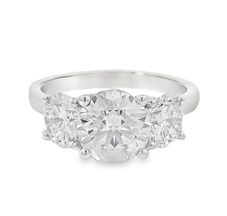 1.50ct Three Stone Brilliant Cut Lab Grown Diamond Ring in Platinum