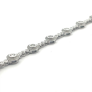 2.24ct Diamond Bezel Set Fancy Bracelet in 18ct White Gold