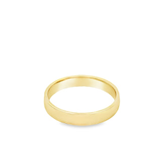 9ct Yellow Gold Gents 4mm Plain Wedding Ring