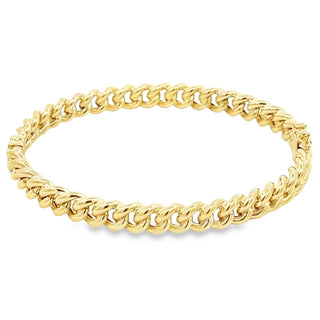 9ct Yellow Gold Cuban Link Bangle